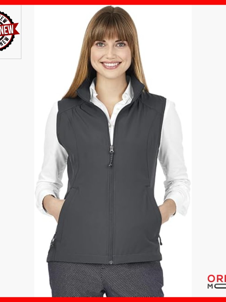 Packable 4-Way Stretch Vest, Lightweight Travel Activewear, Fitted Zip